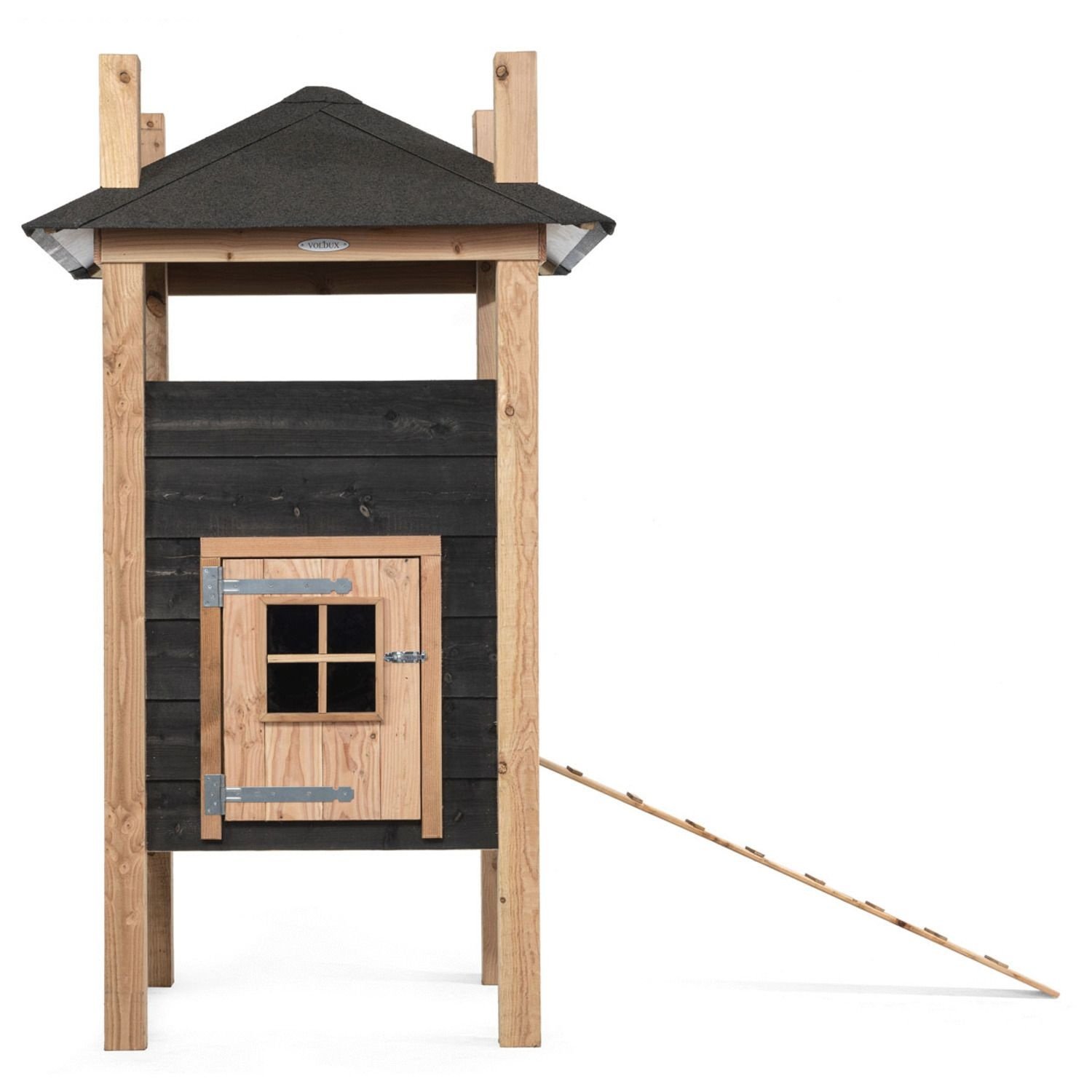 Voldux Hooiberg kippenhok Teun - 125 x 125 x 225 cm - Inclusief hooiopslag