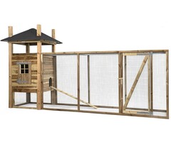 Voldux Hooiberg kippenhok Fem XL - 411 x 125 x 225 cm - Inclusief ren
