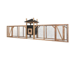 Voldux Hooiberg kippenhok Ties XXL - 697 x 125 x 225 cm - Inclusief ren