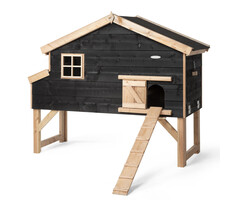 Voldux Kippenhok Jens XL - 204 x 90 x 165 - Zwart rabat - Douglashout