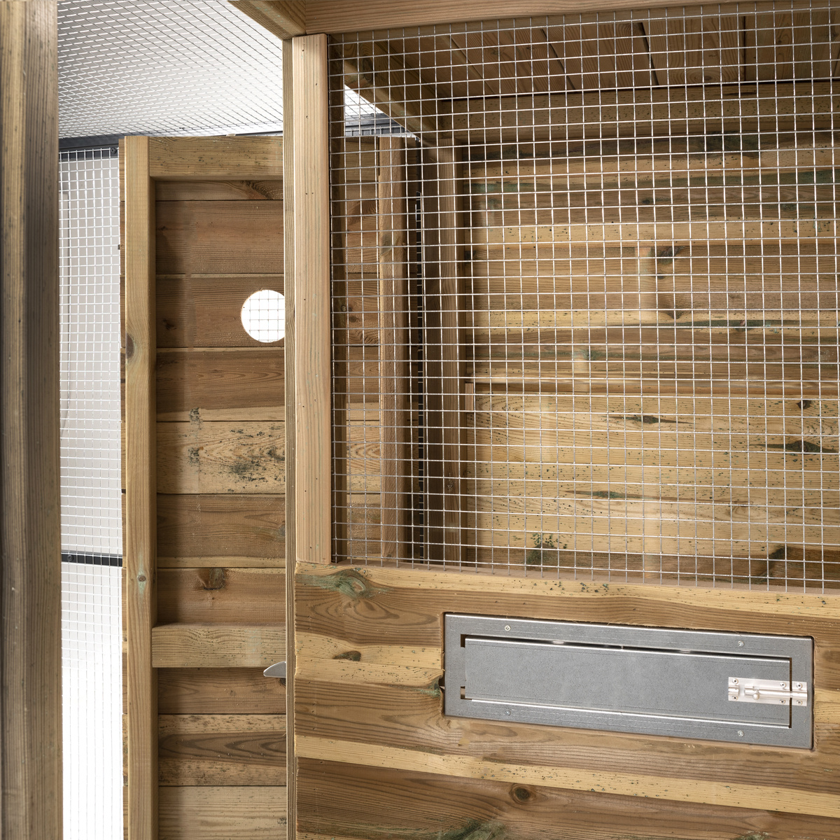 Voldux Volière Thomas - 289 x 220 x 190 cm - Zwart aluminium