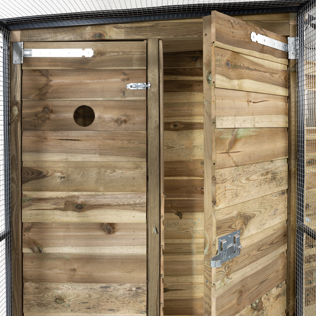 Voldux Volière Thomas - 289 x 220 x 190 cm - Zwart aluminium