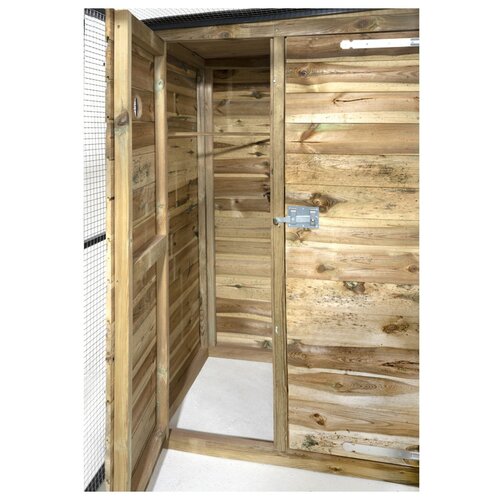 Voldux Volière Thomas - 289 x 220 x 190 cm - Zwart aluminium