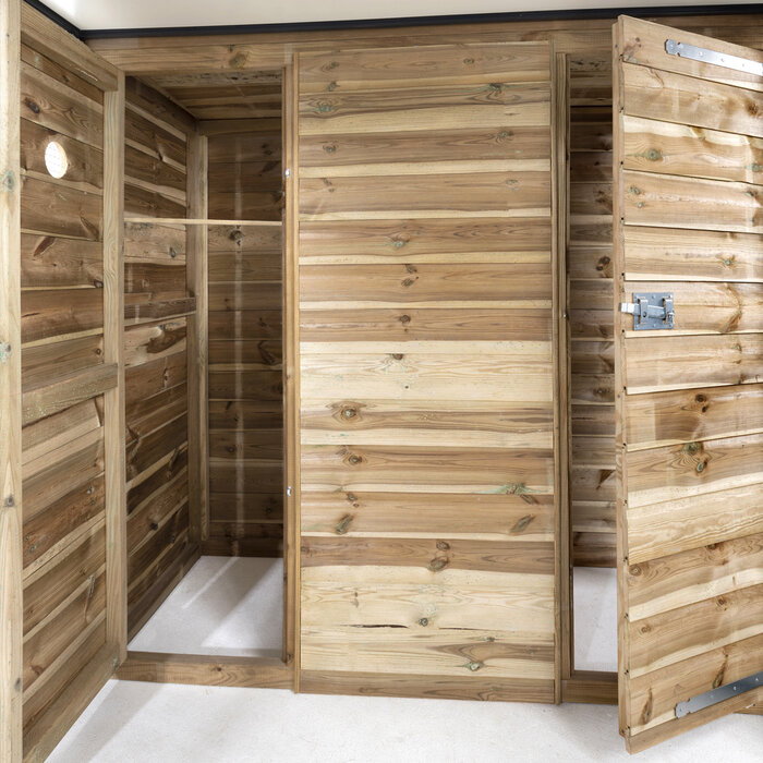 Voldux Volière R10 - 391 x 200 x 190 cm - Zwart aluminium