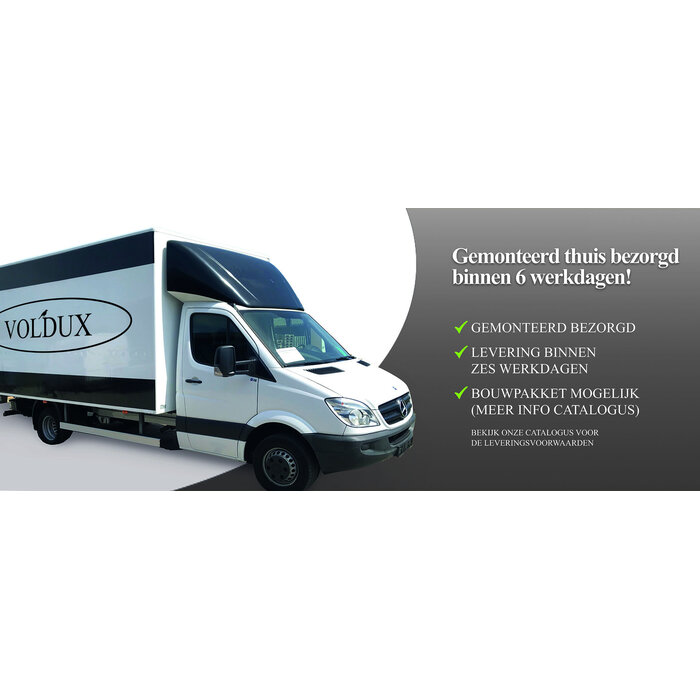 Voldux Volière R10 - 391 x 200 x 190 cm - Zwart aluminium