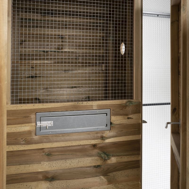 Voldux Volière R10 - 391 x 200 x 190 cm - Zwart aluminium