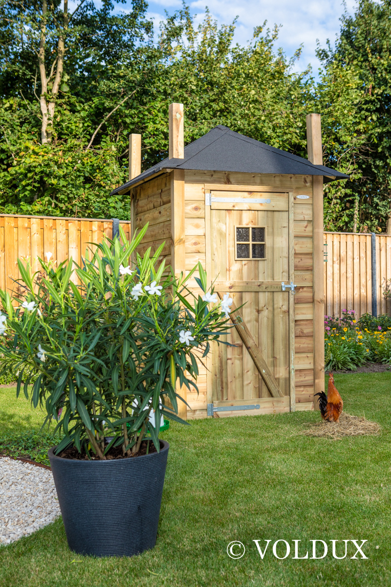 Voldux Hooiberg kippenhok Eline - 150 x 150 x 225 cm - Geïmpregneerd hout