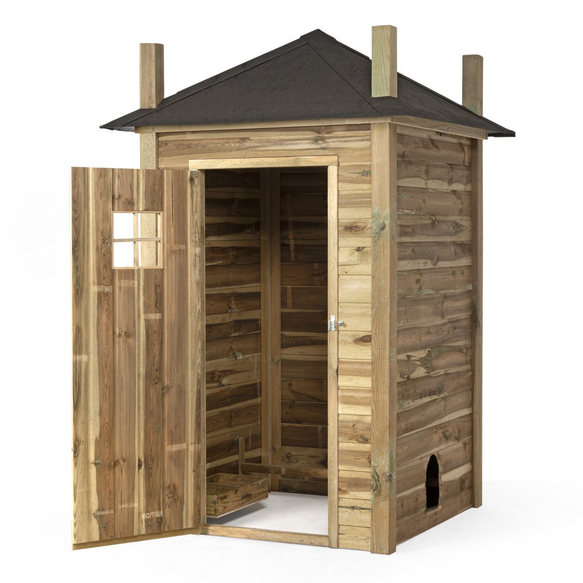 Voldux Hooiberg kippenhok Eline - 150 x 150 x 225 cm - Geïmpregneerd hout