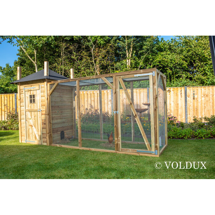 Voldux Hooiberg kippenhok Eline - 150 x 150 x 225 cm - Geïmpregneerd hout