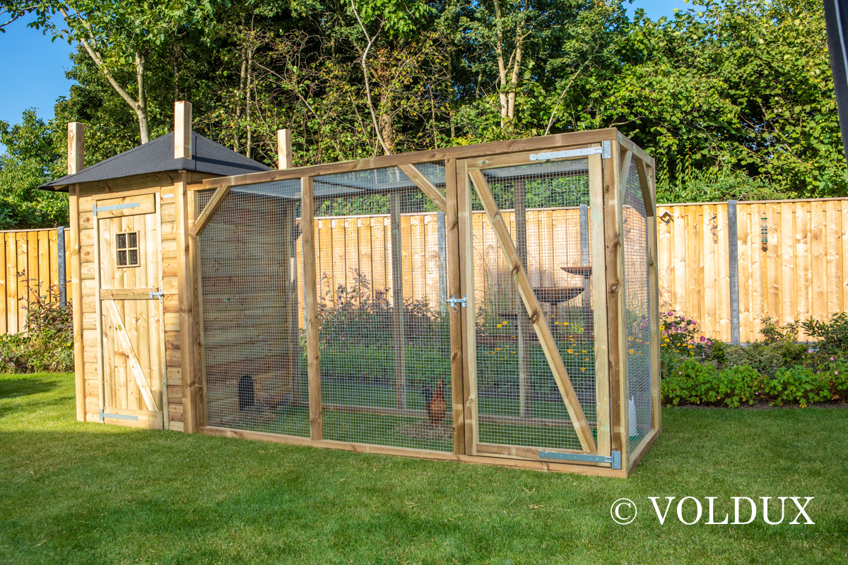 Voldux Hooiberg kippenhok Eline - 150 x 150 x 225 cm - Geïmpregneerd hout