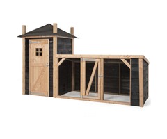 Voldux Hooiberg kippenhok Gijs - 392 x 150 x 235 cm - Inclusief ren