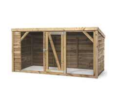 Voldux Kippenren Brit - 260 x 130 x 132 cm - Geïmpregneerd vurenhout