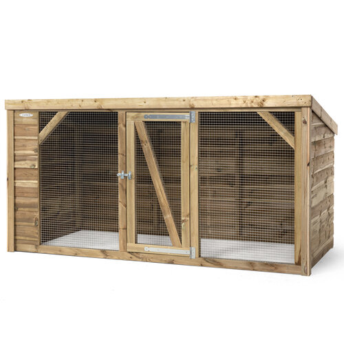 Voldux Kippenren Brit - 260 x 130 x 132 cm - Geïmpregneerd vurenhout