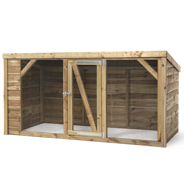 Voldux Kippenren Brit - 260 x 130 x 132 cm - Geïmpregneerd vurenhout