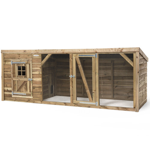 Voldux Kippenren Brit - 260 x 130 x 132 cm - Geïmpregneerd vurenhout