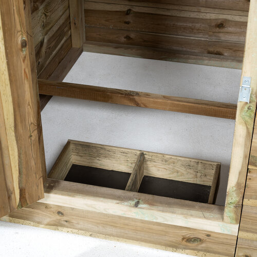 Voldux Kippenren Brit - 260 x 130 x 132 cm - Geïmpregneerd vurenhout