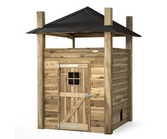 Voldux Hooiberg kippenhok Loes - 175 x 175 x 225 cm - Inclusief hooiopslag