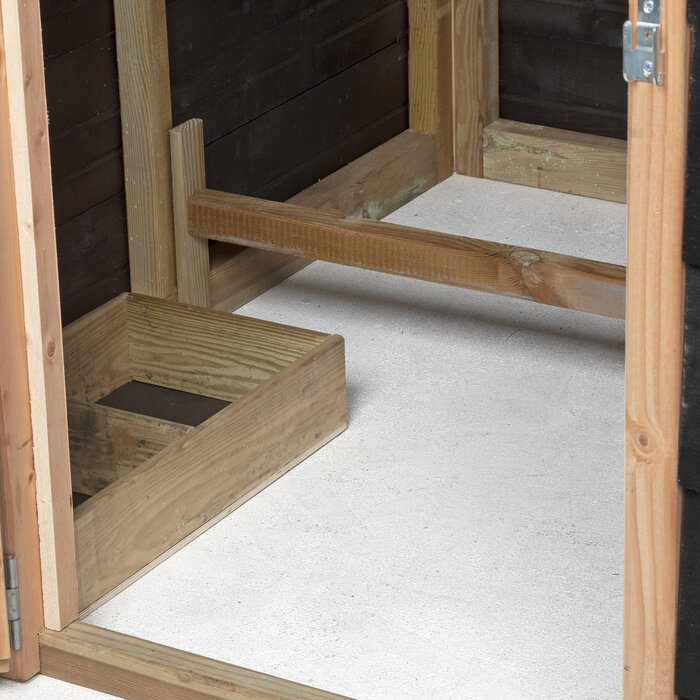 Voldux Hooiberg kippenhok Niek - 175 x 175 x 225 cm - Inclusief hooiopslag