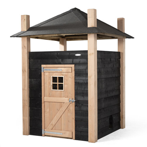 Voldux Hooiberg kippenhok Niek - 175 x 175 x 225 cm - Inclusief hooiopslag