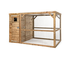 Voldux Volière Timo - 303 x 203 x 190 cm - hout