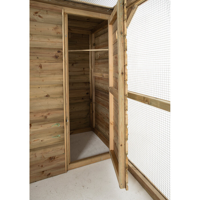 Voldux Volière Timo - 303 x 203 x 190 cm - hout