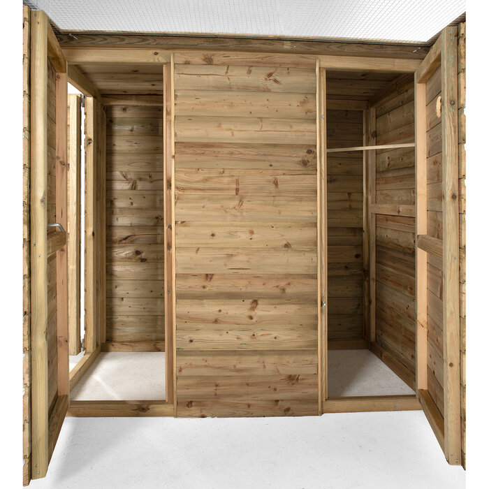 Voldux Volière Timo - 303 x 203 x 190 cm - hout