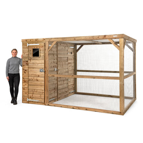 Voldux Volière Timo - 303 x 203 x 190 cm - hout