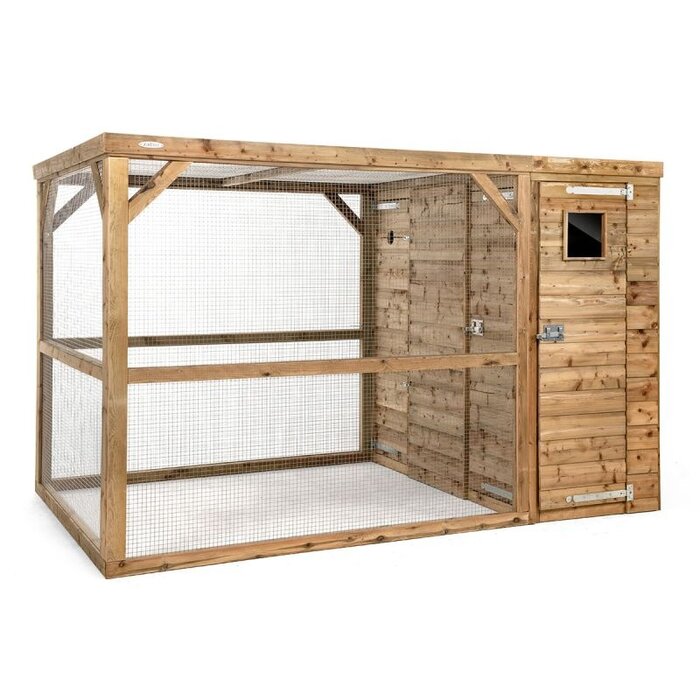 Voldux Volière Timo - 303 x 203 x 190 cm - hout