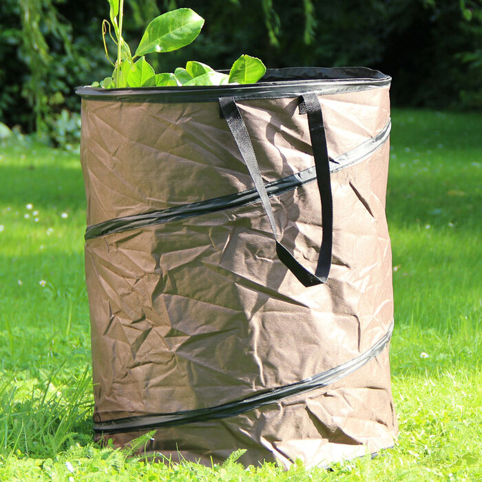 Videx Pop-up tuinafvalzak - 150 liter - Taupe en Groen - 68 x 53 cm