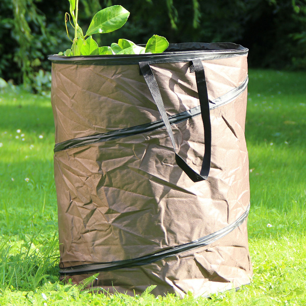 Videx Pop-up tuinafvalzak - 150 liter - Taupe en Groen - 68 x 53 cm