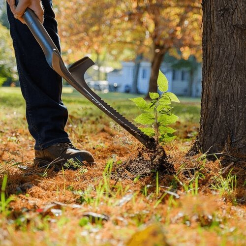 Root Slayer Tuinspade schoffel - Deep weeder - Zaag en mes - 111 cm