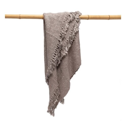 Bazar Bizar Plaid S'il vous - 3 kleuren - 130 cm x 170 cm - katoen