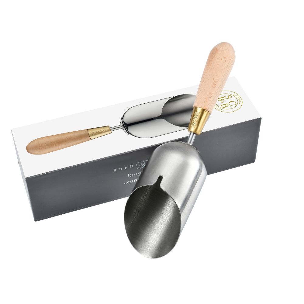 Burgon & Ball Compostschepje - Sophie Conran - RVS en beukenhout