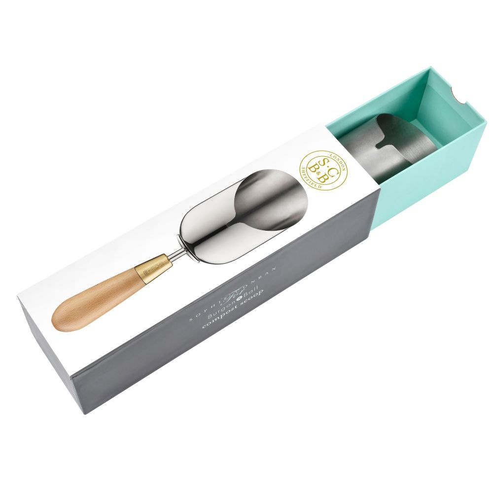 Burgon & Ball Compostschepje - Sophie Conran - RVS en beukenhout