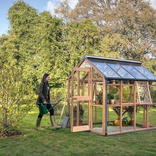 Gabriel Ash Classic "Six" - 188 cm breed - cederhout - Openslaande deur