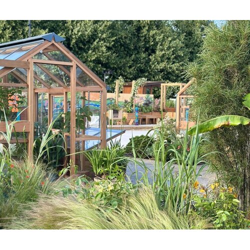 Gabriel Ash Classic "Six" - 188 cm breed - cederhout - Openslaande deur