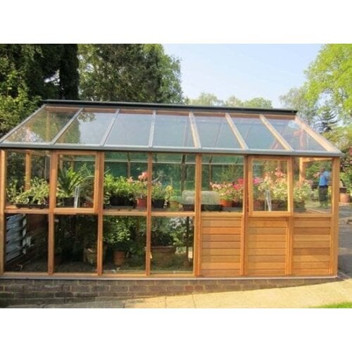 Gabriel Ash Classic "Eight" - 245 cm breed - Openslaande deur - houten tuinkas