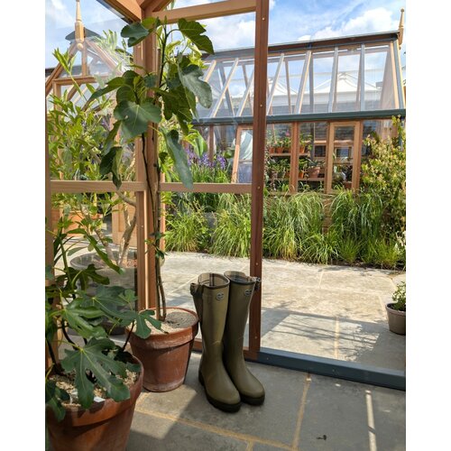 Gabriel Ash Classic "Eight" - 245 cm breed - Openslaande deur - houten tuinkas