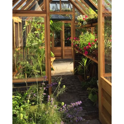 Gabriel Ash Classic "Eight" - 245 cm breed - Openslaande deur - houten tuinkas