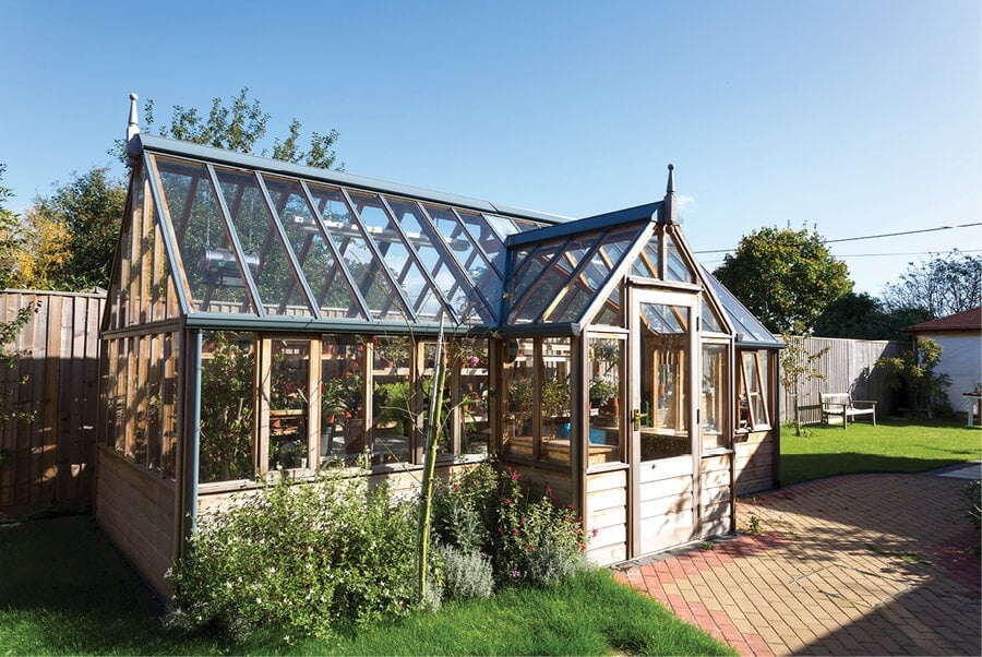 Gabriel Ash Cotswold "Portico" - portiek - royale kas - citrusbomen kweken