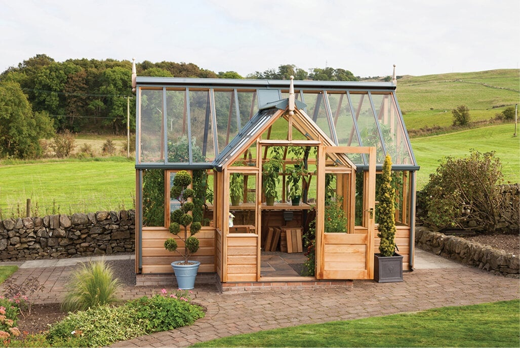 Gabriel Ash Cotswold "Portico" - portiek - royale kas - citrusbomen kweken