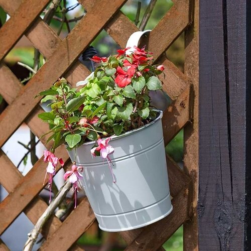 Smart Garden Products Hangpot 4 kleuren - Metalen hangpot - 15 cm