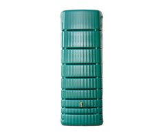 4Rain Slim wandtank regenton - 650 liter groen - Chromen tapkraan