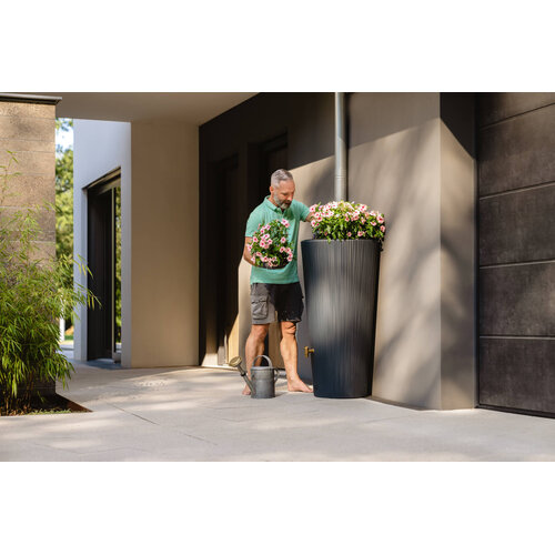 Garantia Vaso Decor regenton - 220 liter - Inclusief plantenbak en kraan - 2 kleuren