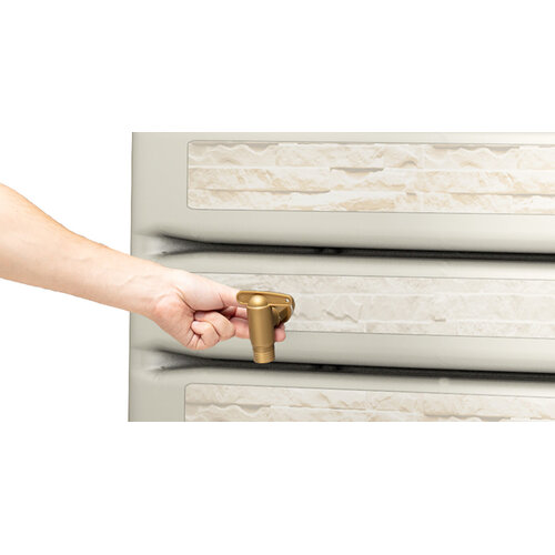 Garantia Extra Slim regenton - 400 liter - Stone Decor - 2 kleuren - Inclusief kraan