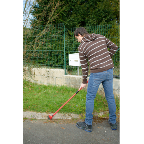 Venteo Telescopische voegenborstel - Stalen borstel en schraper - Afneembare kop