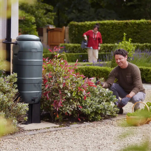 Harcostar Regenton set Rainsaver - Antraciet of groen - 100 liter - Compleet