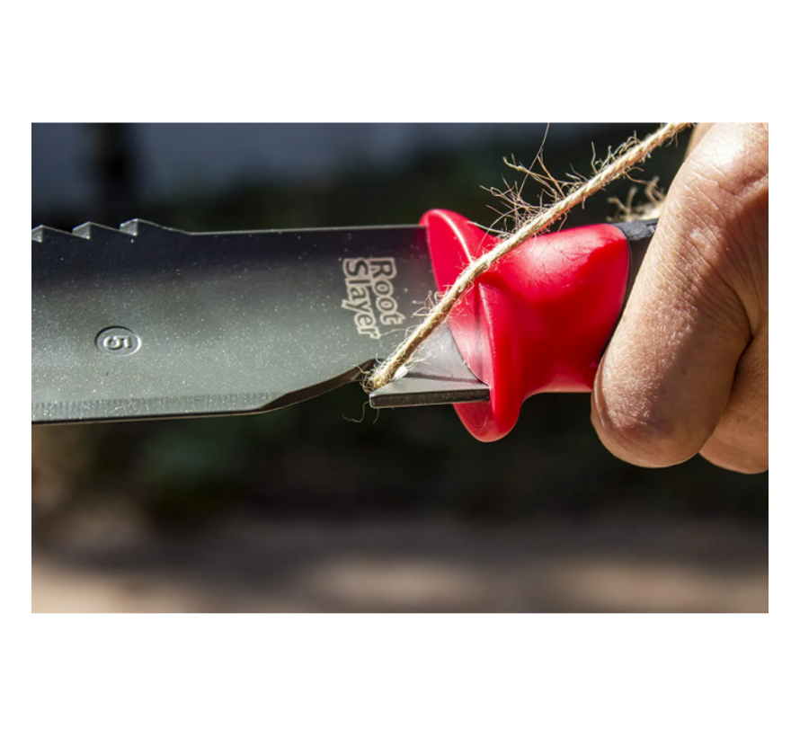 Root Slayer Onkruidmes - smalle handschep - penwortelschep - handzaagje