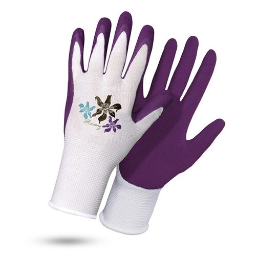 Rostaing Bloemenhandschoenen NERINE – Comfortabele Allround Tuinhandschoen - Paars
