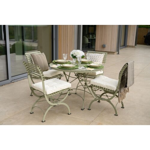 Harrod Darsham  Set – Handgeëtst & Inklapbaar - 4 stoelen - Design A